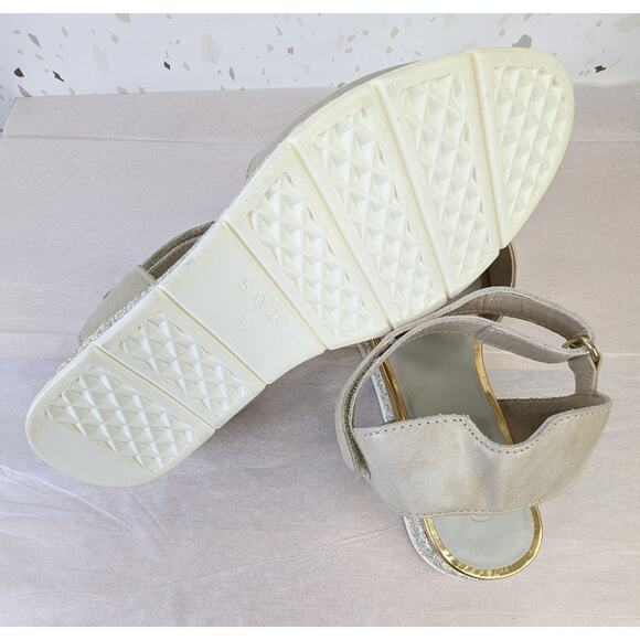 SAYDO DANCE OFF BREZZA Lightweight Tan Leather Open Toe Sandals Shoes Size 5.5 - Picture 5 of 8